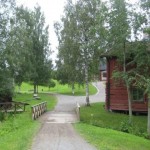 Gångväg mot stan