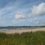 Susanne var ensam på stranden