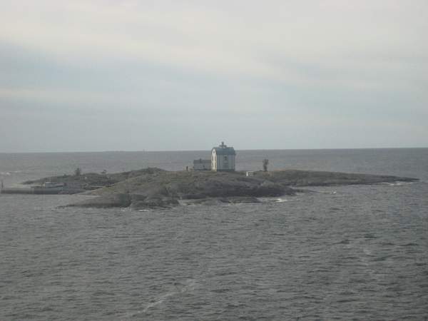 Huset längst ut i havet
