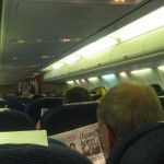 Inne i flygplanet