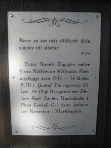 Text Gråträsk kapell