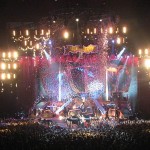 Pink 7 i trapets och glitterregn
