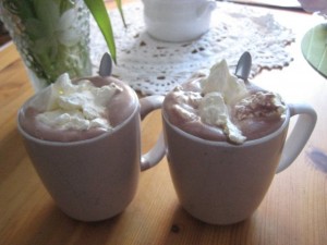 Choklad med vispgrädde