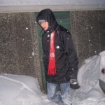 Jakob sliter med snön 2