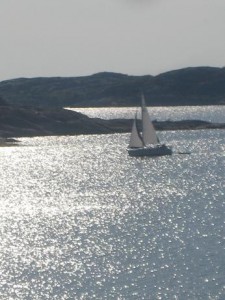 Segelbåt på havet