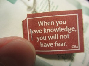 When you have the knowledge...