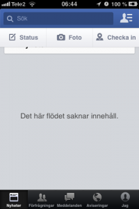 Det här flödet saknar innehåll