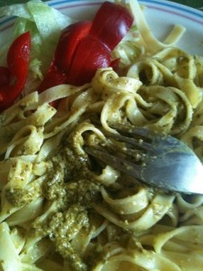 Pasta med pesto