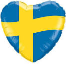 Svenska flaggan som ballong