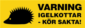 Igelkottar kör sakta