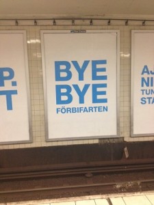 Bye bye Förbifart Stockholm