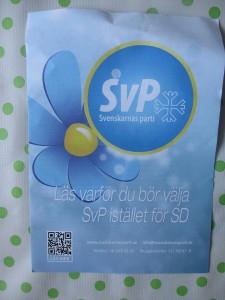 Svenskarnas parti reklam mamma fick av hemtjänsten!
