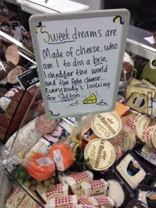 Sweet dreams are made of cheese