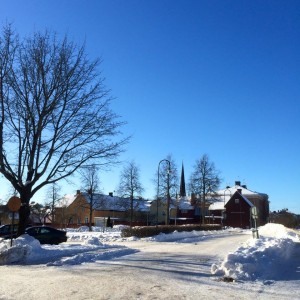 Arboga från Östra Nygatan 8 febr 2015