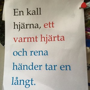 En kall hjärna o s v