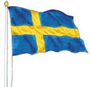 Svenska flaggan tecknad