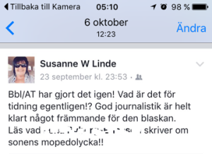 Inlägget 2 SwL