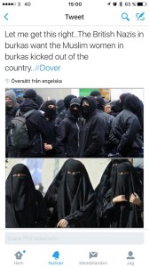 Män mot burka...