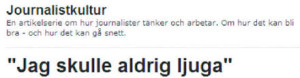 Journalistkultur