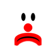 Ledsen clown