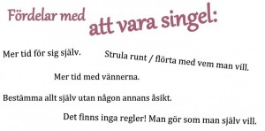 Fördel med att vara singel